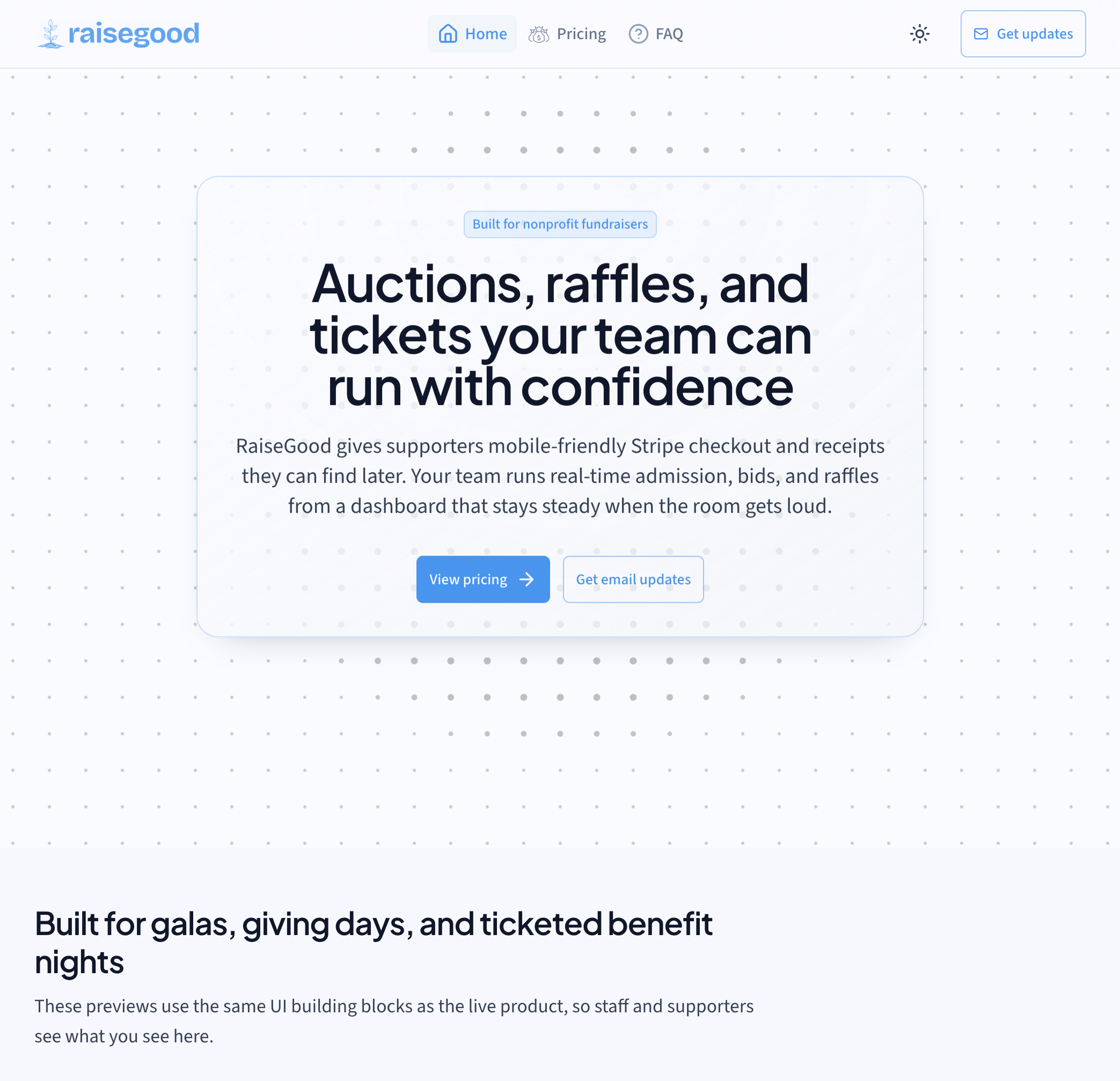 Raisegood product preview